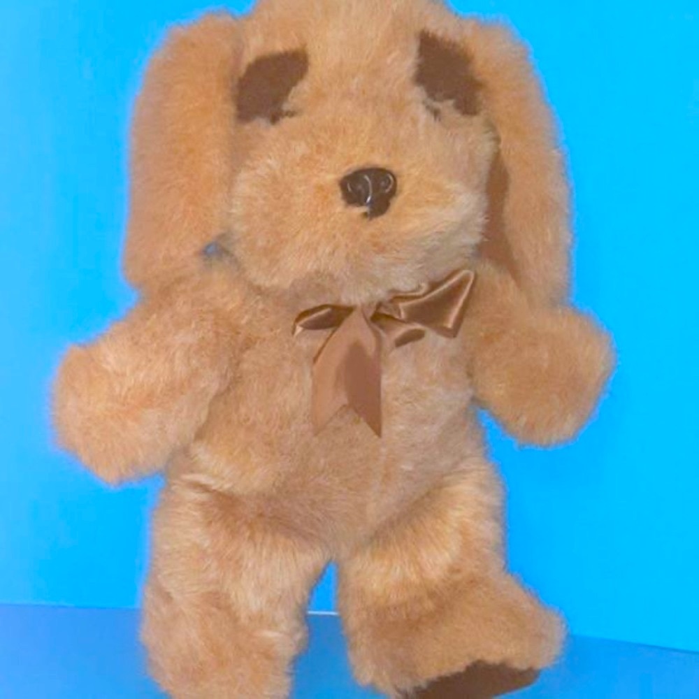 Vintage 1989 Fordlet Toys Stuffed Dog Plush Toy